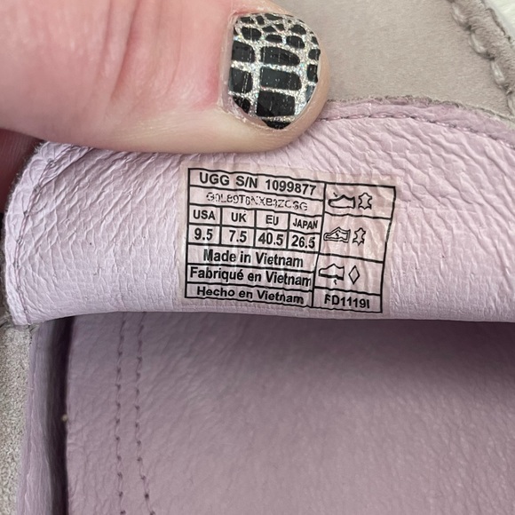 UGG Flores Suede Leather Flat Loafer in Feather - Picture 9 of 9